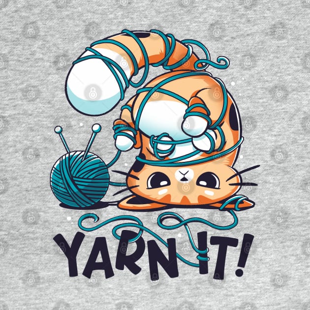 Yarn It! - Cute Silly Cat by Snouleaf